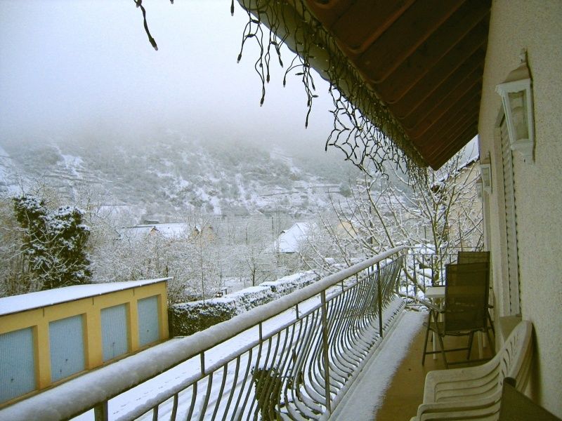 Winter-Aussicht aus dem Gästezimmer zur Nordseite