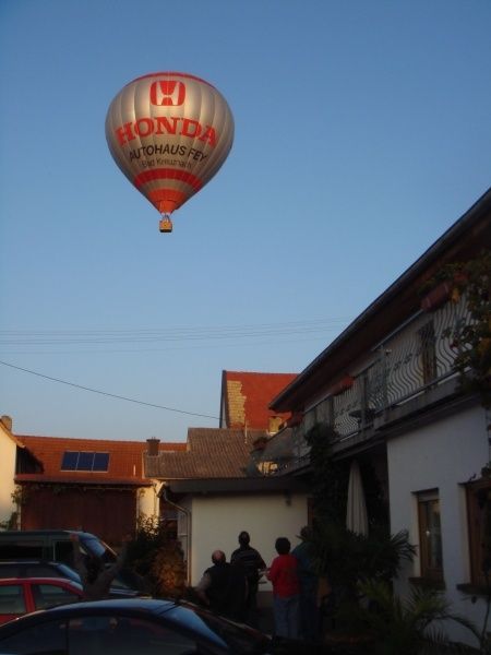 mit dem Heißluftballon übers Nahetal