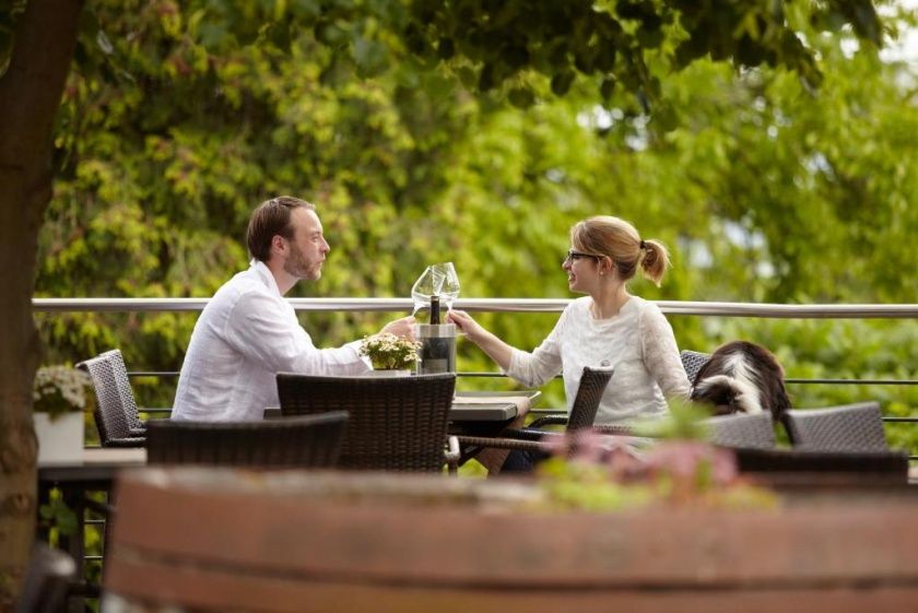 Gutsschänke St. Annaberg - Gästezimmer, Vinothek, Weingut Sankt Annagut - Urlaub auf dem höchstgelegenen Weingut der Pfalz