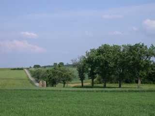 Landschaft auf französischer Seite 