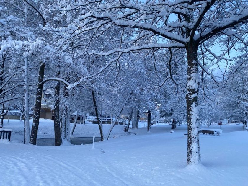 Kropsbachpark im Winter